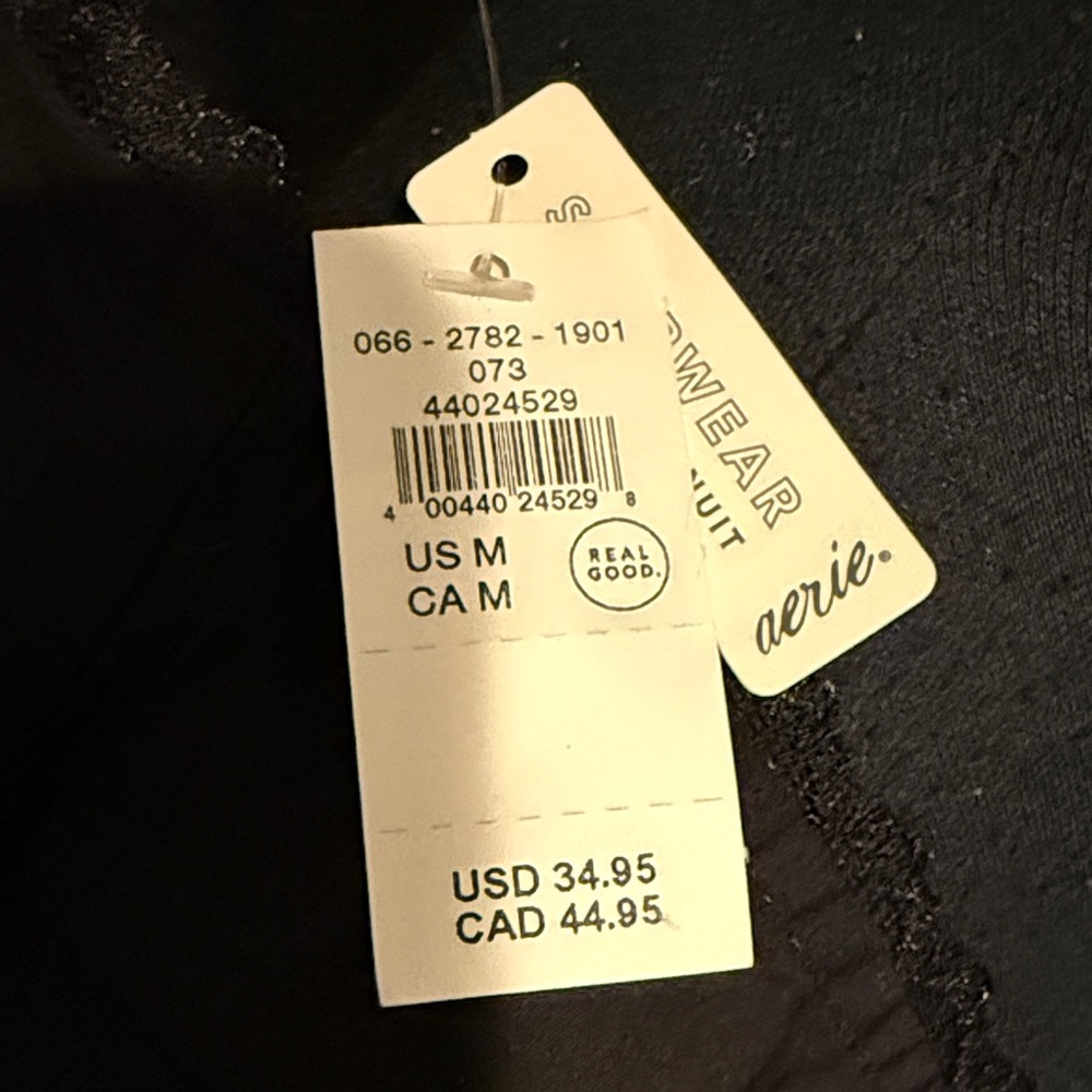 B36 aerie Women’s Medium Black Tie-Front Tank Top - Picture 3 of 8